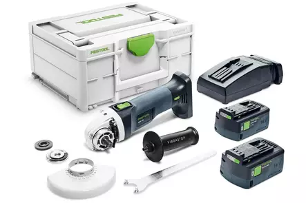 FESTOOL Akkukulmahiomakone AGC 18-125 Li 5,0 EBI-Plus 577700 - Festool 18V Akkukulmahiomakoneet - 4014549402160 - 1