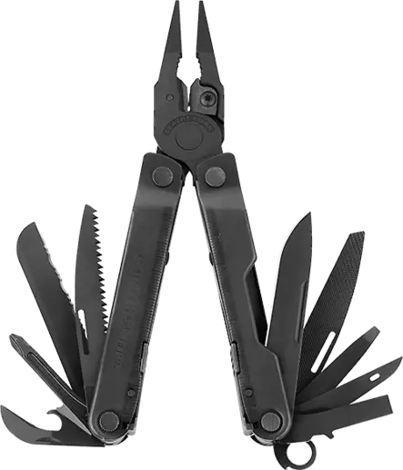 LEATHERMAN REBAR MUSTA MOLLE KOTELOLLA - Leatherman Monitoimityökalut - 037447494000 - 1