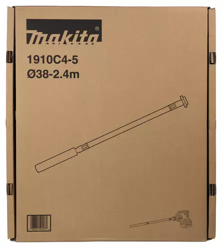 MAKITA Betonivibran täryvarsi Ø 38 mm, pituus 2400 mm 1910C4-5 - Makita XGT Koneiden tarvikkeet - 088381592260 - 2