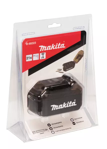 MAKITA Ruuvikärkisarja 21-osaa LXT akkulaatikossa B-68323 - Makita Poranterä- ja konekärkisarjat - 088381545990 - 2