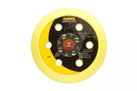 MIRKA Alustalla 150mm 5/16" tarra 6R pehmeä - Mirka Alustallat hiomakoneille - 6416868936100 - 1