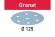 FESTOOL Hiomapaperi STF D125/8 P220 GR/100 Granat 497172 - Hiomapyöröt 125 mm - 4014549138090 - 1
