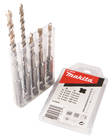 MAKITA Poranteräsarja SDS-PLUS, 5-osaa B-49052 - SDS-Plus poranterät 4-leikkuset - 088381457460 - 1
