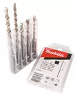 MAKITA Poranteräsarja SDS-PLUS, 5-osaa B-49052 - Makita SDS-Plus poranterät 4-leikkuset - 088381457460 - 1