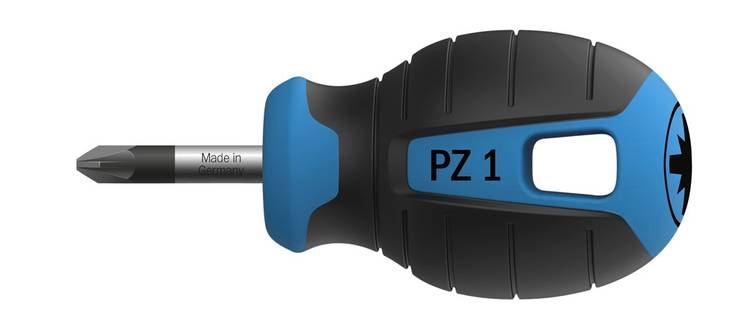 HULTAFORS Lyhytvartinen Pozidriv-ristipäämeisseli PZ 1 - Hultafors Ruuvimeisselit - 7317844442150 - 1