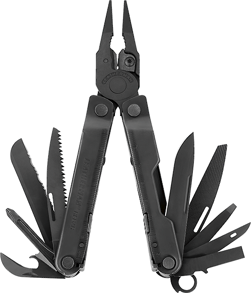 LEATHERMAN REBAR MUSTA MOLLE KOTELOLLA - Leatherman Monitoimityökalut - 037447494000 - 1