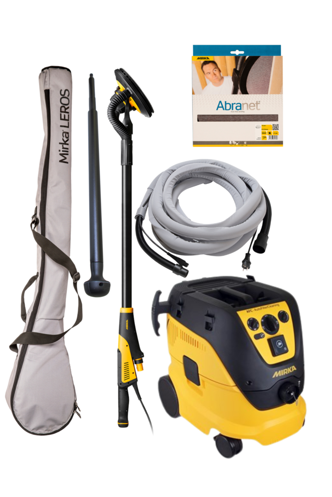 Mirka LEROS 950CV varsihiomakone 225mm + 1230 M AFC imuri paketti PRO - Mirka Sähkökäyttöiset hiomakoneet - 5810110 - 1