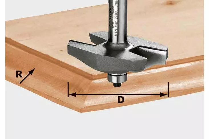 FESTOOL Profiilijyrsin HW S12 D67 x D12 490127 - Festool Erikoisjyrsinterät - 4014549115350 - 1