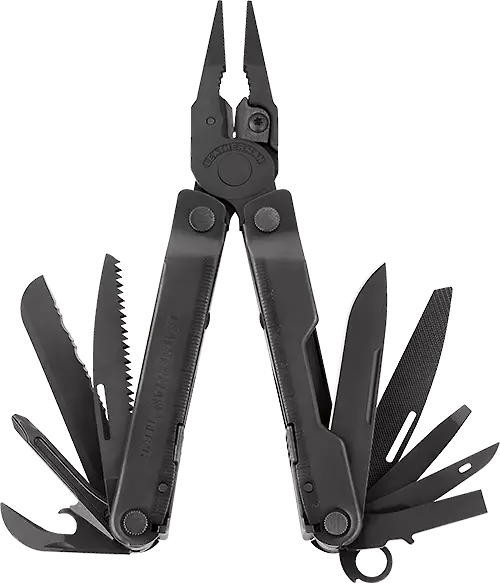 LEATHERMAN REBAR MUSTA MOLLE KOTELOLLA - Leatherman Monitoimityökalut - 037447494000 - 1