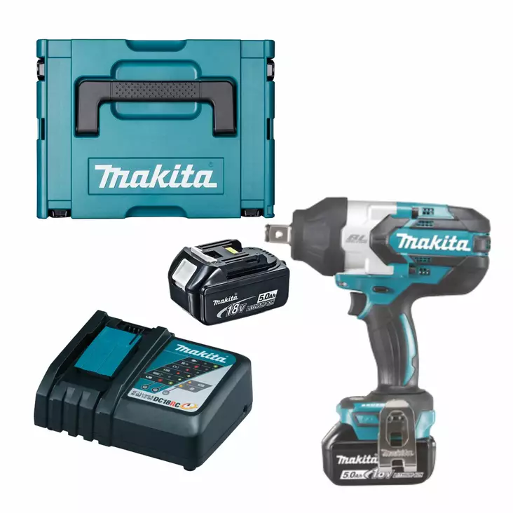 MAKITA Iskevä akkumutterinväännin LXT 18V DTW1001RTJ - LXT Akkukonepaketit - 088381803380 - 1