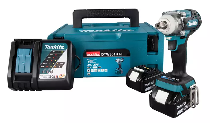 MAKITA Iskevä akkumutterinväännin LXT 18V DTW301RTJ - LXT Akkukonepaketit - 088381898140 - 1