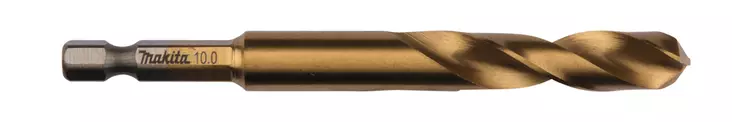 MAKITA Metalliporanterä HSS-Tin 10,0 mm, 1/4" bitsikiinnitys B-51041 - Makita Metalliporanterät - 088381464390 - 1