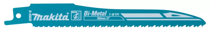 MAKITA Puukkosahanterä 150 x 0,9 mm BiM metalli, 2 kpl (SA123XF) B-05038-2 - Makita Puukkosahanterät - 088381559690 - 1