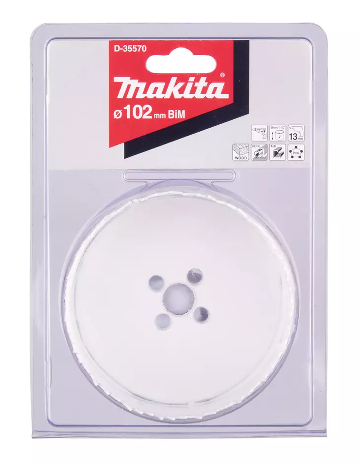 MAKITA Reikäsahanterä 102 mm, BiMetalli D-35570 - Makita Reikäsahanterät - 088381369220 - 1
