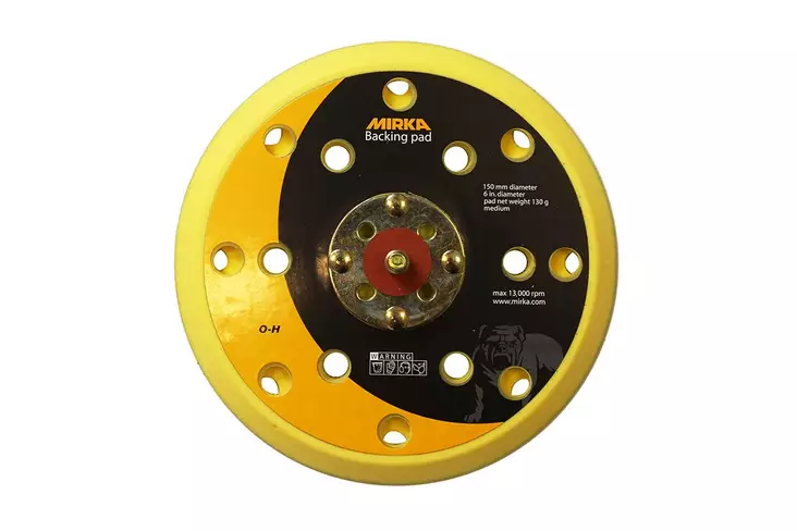 MIRKA Alustalla 150mm 5/16" tarra 15R medium - Mirka Alustallat hiomakoneille - 6416868910360 - 1