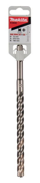 MAKITA Poranterä SDS-PLUS 12 x 210 mm, 4-leikkuinen Nemesis2 terä B-58338 / E-14548 - SDS-Plus poranterät 4-leikkuset - 088381594141 - 2