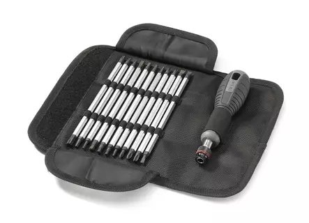 HULTAFORS Bitsiväänninsarja pitkillä kärjillä, kangaspussissa - Hultafors Ruuvimeisselit - 7317844445151 - 1