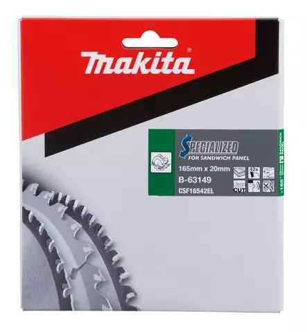MAKITA Pyörösahanterä HM 165 mm, Z-42 B-63149 - Makita Käsipyörösahojen terät - 088381529921 - 5