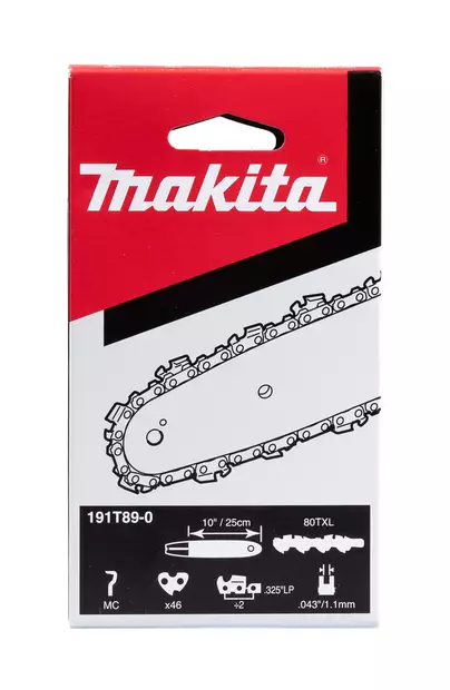 MAKITA Teräketju -46, 0.325", 1,1mm, 10" / 25 cm 191T89-0 - Makita Moottorisahojen teräketjut - 088381585071 - 2