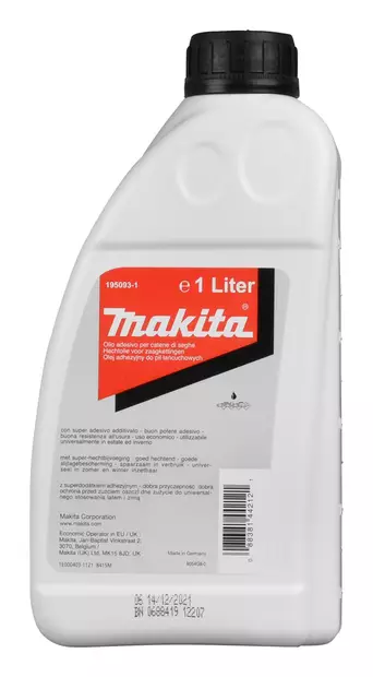 MAKITA Teräketjuöljy 1L 195093-1 - Makita Öljyt ja kanisterit - 088381442121 - 1