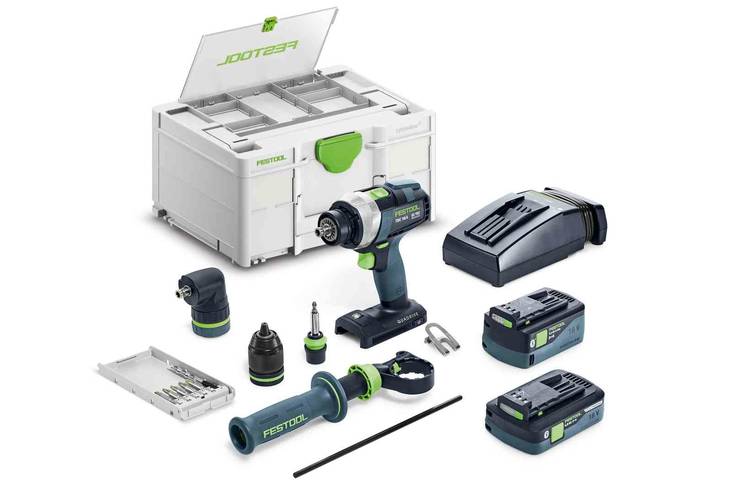 FESTOOL Akkuruuvinväännin TDC 18/4 5,0/4,0 I-Set 577612 - Porakoneet ja ruuvinvääntimet - 4014549402221 - 1