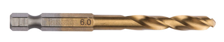 MAKITA Metalliporanterä HSS-Tin 6,0 mm, 1/4" bitsikiinnitys B-50974 - Makita Metalliporanterät - 088381464321 - 1