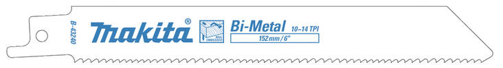 MAKITA Puukkosahanterä BiM 152 x 0,9 mm, Metallinen puu, muovi ja alumiini, 5 kpl B-43240 - Puukkosahanterät - 088381443111 - 1