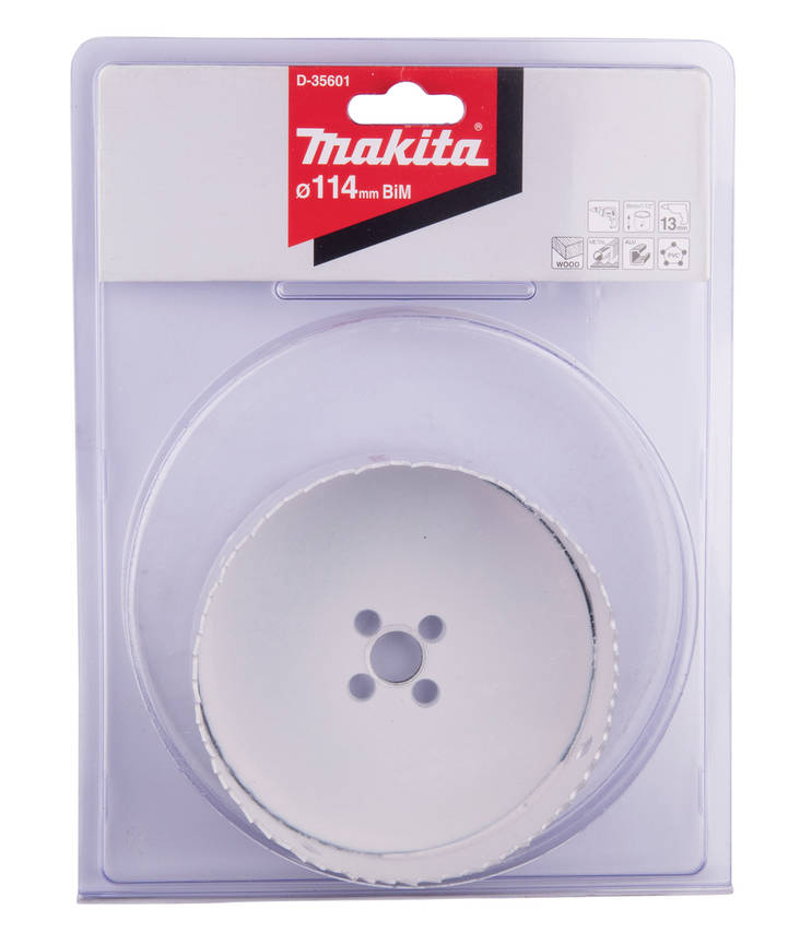 MAKITA Reikäsahanterä 114 mm, BiMetalli D-35601 - Reikäsahanterät - 088381369251 - 1