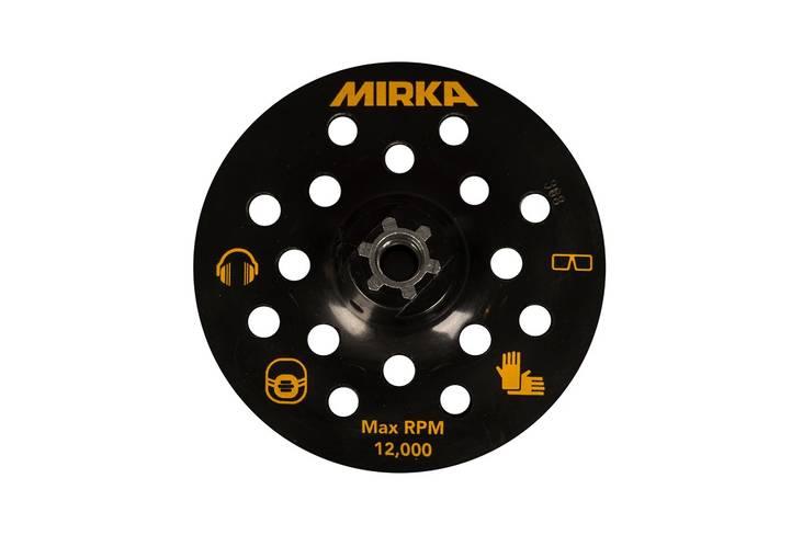 MIRKA Alustalla 125mm M14 tarra 17R pölynpoistolaitteelle - Mirka Koneiden lisätarvikkeet - 6416868919721 - 1