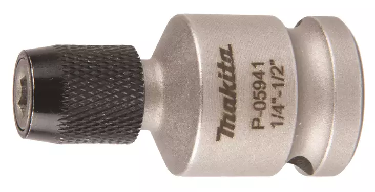 MAKITA Bitsiadapteri 1/2" vääntimiin 1/4" bitseille, lukittava P-05941 - Makita Konekärjet ja bitsinpitimet - 088381946681 - 2