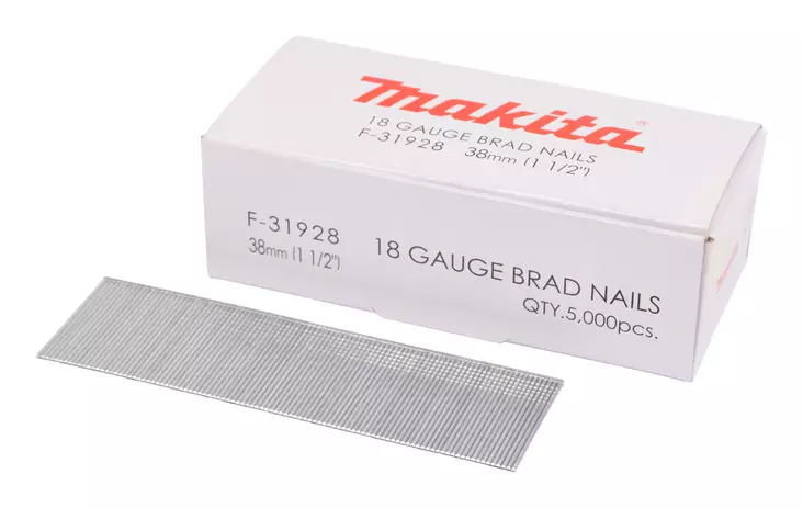 MAKITA Dyckert naula 1,2 x 38 mm, 18Ga, 5000 kpl F-31928 - Makita Naulat, pinnit ja hakaset - 088381292481 - 1