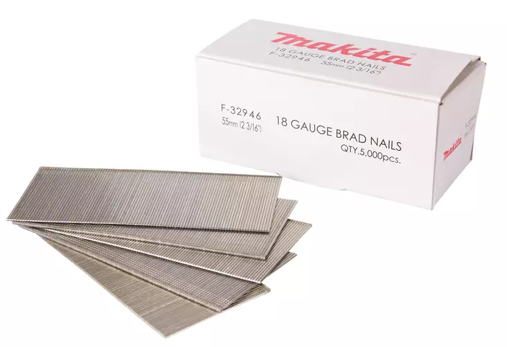 MAKITA Dyckert naula 1,2 x 55 mm, 18Ga, 5000 kpl F-32946 - Makita Naulat, pinnit ja hakaset - 088381293501 - 1