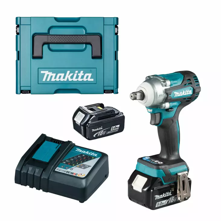 MAKITA Iskevä akkumutterinväännin LXT 18V DTW300RTJ - LXT Akkukonepaketit - 088381898041 - 1