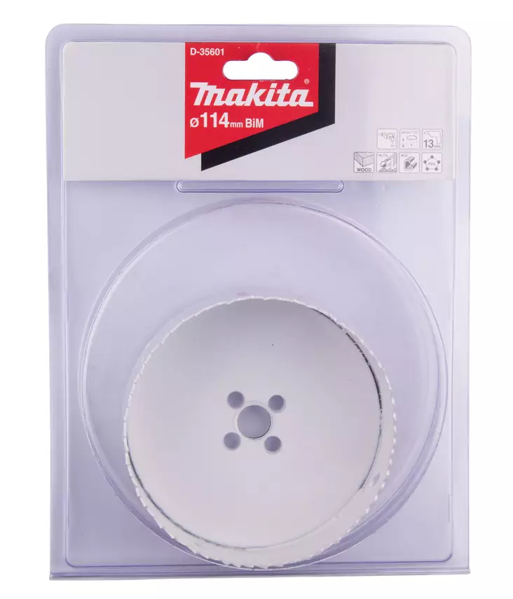 MAKITA Reikäsahanterä 114 mm, BiMetalli D-35601 - Makita Reikäsahanterät - 088381369251 - 1