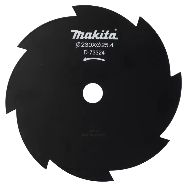 MAKITA Ruohoterä 8-lapainen 230 x 25,4 mm D-73324 - Raivaussahojen terät - 088381582421 - 1