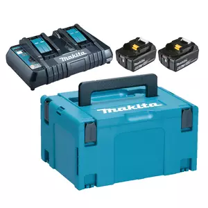 POWERPACK 18V 2XBL1860, DC18RD 198077-8 - Makita LXT 18V Akut ja latauslaitteet - 088381474511 - 1