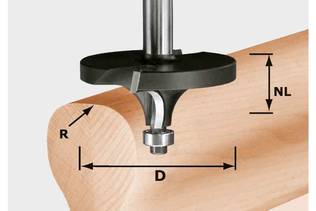 FESTOOL Pyöristysjyrsinterä HW R16/D64/26 S12 492710 - Jyrsinterät - 4014549036372 - 1