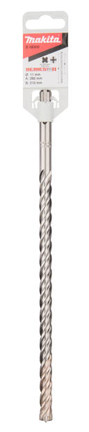 MAKITA Poranterä SDS-PLUS 11 x 265 mm, 4-leikkuinen Nemesis2 terä E-14510 - SDS-Plus poranterät 4-leikkuset - 088381594110 - 2