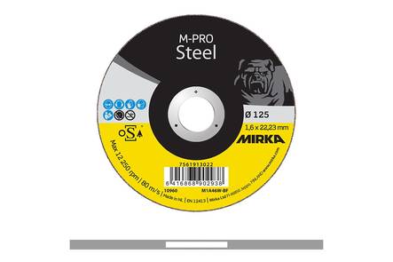 MIRKA Katkaisulaikka M-PRO 125x1,6x22,2mm M1A46W-BFi 25 kpl/pakk - Katkaisulaikat M-Pro - 7561913022 - 1