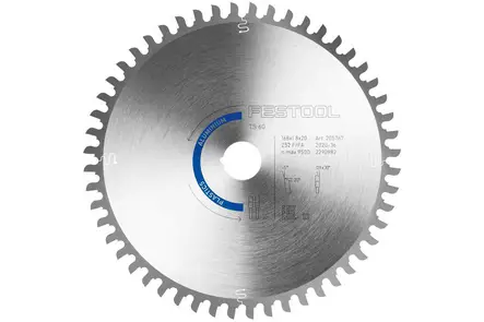 FESTOOL Sahanterä ALUMINIUM/PLASTICS HW 168x1,8x20 F/FA 52 205767 - Pyörösahanterät 168x1.8x20 mm - 4014549390412 - 2