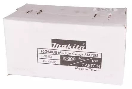 MAKITA Hakanen 11 x 40 mm, 10000 kpl F-32113 - Makita Naulat, pinnit ja hakaset - 088381292672 - 2