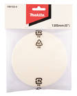 MAKITA Kiillotussieni huopaa 125mm vahan poistoon, Velcro-tarrakiinnitys 196152-4 - Kiillotuskoneet ja tarvikkeet - 088381413572 - 2