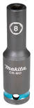 MAKITA Voimahylsy 1/2" Impact Black 8 x 81 mm E-16405 - Voimahylsyt - 088381791052 - 2