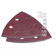 MAKITA Hiomapaperisarja, hiomapaperikolmio, K60, 80, 100, 120, 180, x 2 kpl, punainen B-21559 - Makita Monitoimikoneiden tarvikeet - 088381401012 - 1