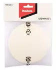 MAKITA Kiillotussieni huopaa 125mm vahan poistoon, Velcro-tarrakiinnitys 196152-4 - Makita Kiillotuskoneet ja tarvikkeet - 088381413572 - 2