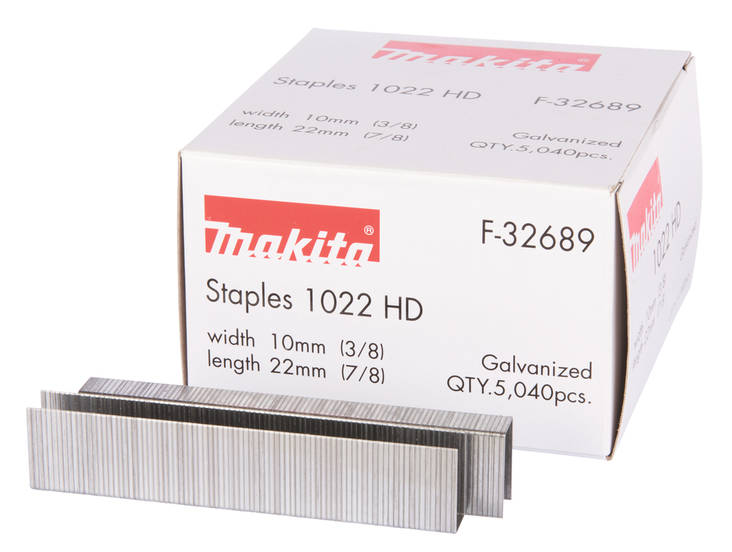 MAKITA Hakanen 10 x 22 mm, 5040 kpl F-32689 - Naulat, pinnit ja hakaset - 088381293242 - 2