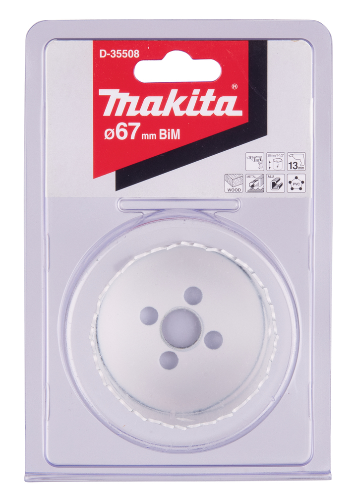 MAKITA Reikäsahanterä 67 mm, BiMetalli D-35508 - Reikäsahanterät - 088381369152 - 1