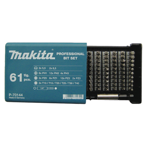 MAKITA Ruuvikärkisarja 61-osaa P-70144 - Poranterä- ja konekärkisarjat - 088381700702 - 1