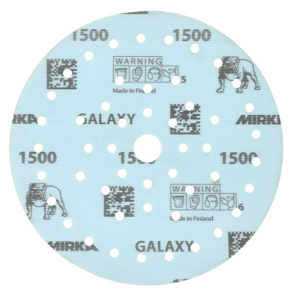 MIRKA GALAXY 150 mm tarra multifit P1500 50 kpl/pakk - Hiomapyöröt 150mm - 6416868554502 - 1