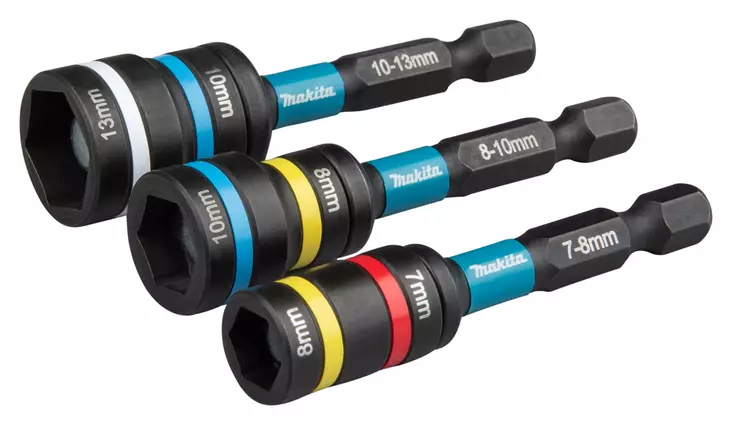MAKITA Magneettikuusiohylsysarja Impact Black 3-osaa E-29826 - Makita Poranterä- ja konekärkisarjat - 197050377272 - 1
